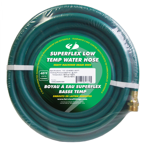 Fairview 5/8 ID Green Arctic Force Water Hose;100ft Item #: FVF-WHGL10GRN-100H | RogueFuel.ca