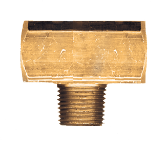 Fairview Brass Tee;1/8 FPTx1/8 FPTx1/8 MPT;Xtruded Item #: FVF-X106-A | RogueFuel.ca