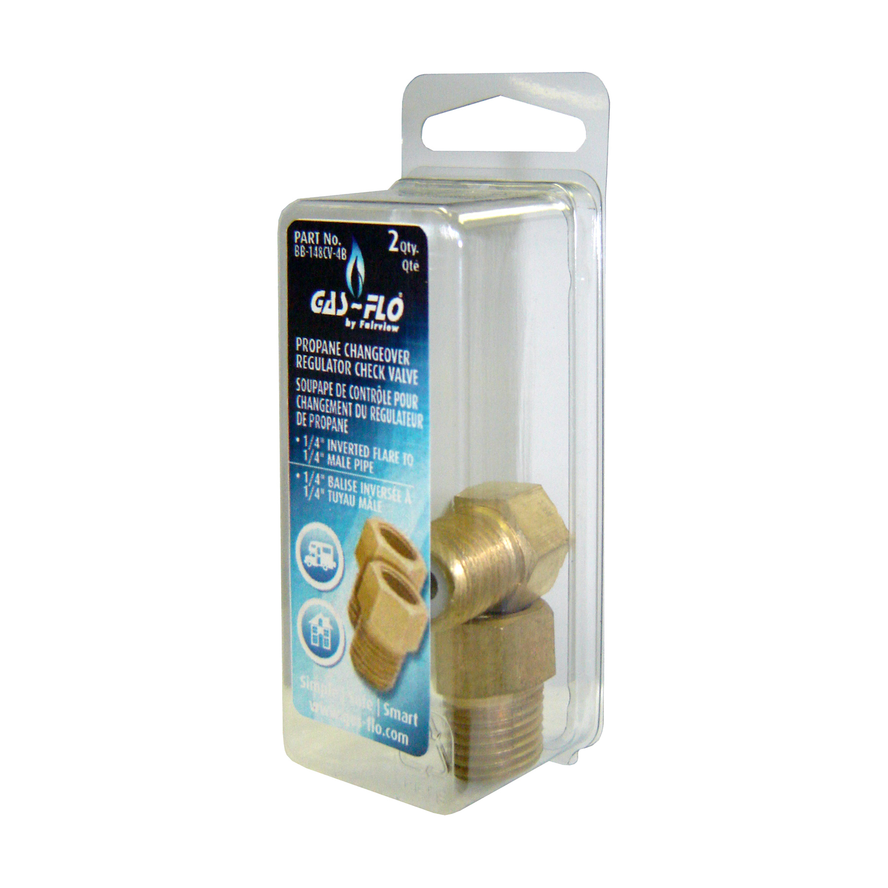 Fairview Brass Inv. Flare Check Valve;1/4x1/4 MPT Item #: FVF-148CV-4B | RogueFuel.ca