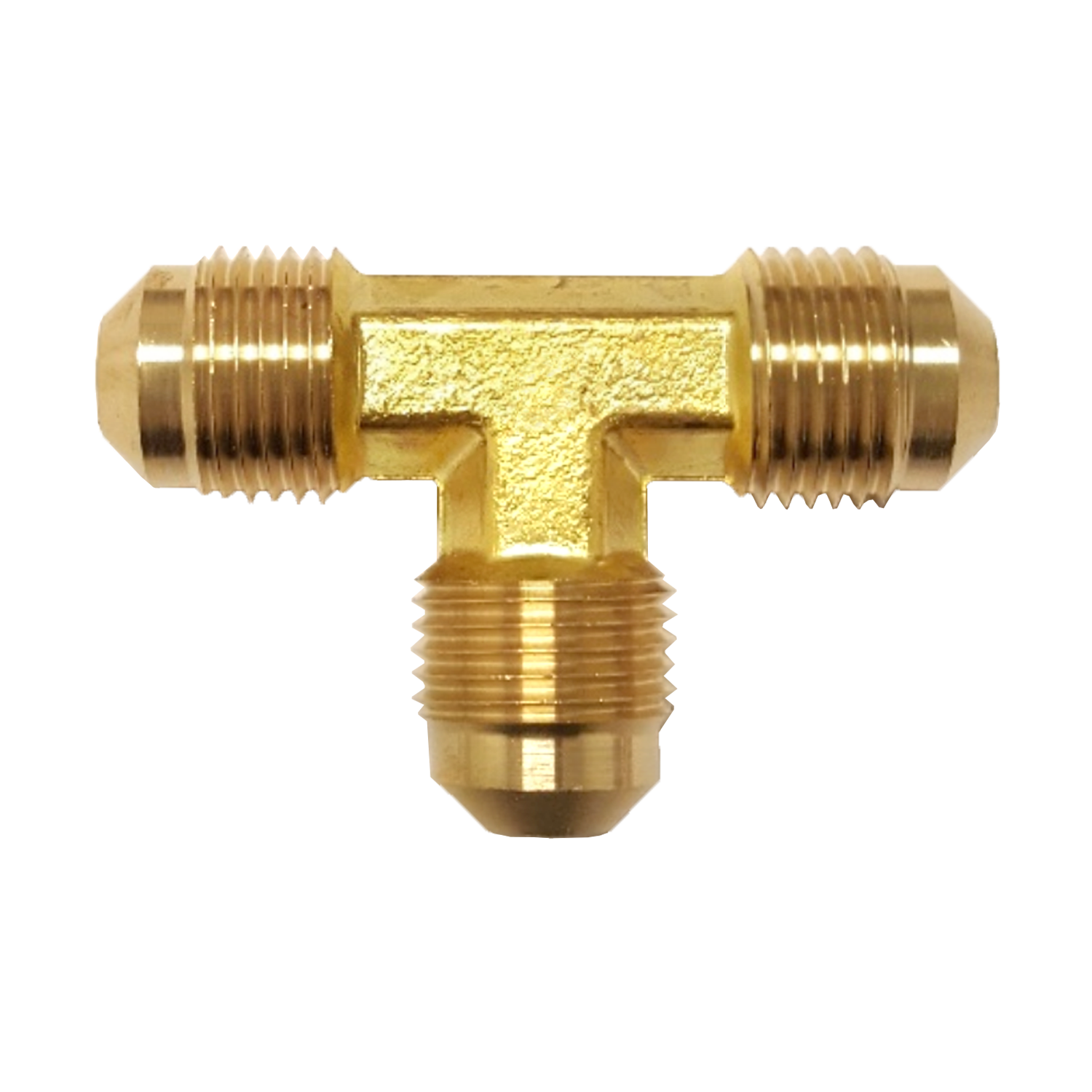 Fairview Brass Tee;1/2M.SAEx3/8M.SAEx1/2M.SAE Item #: FVF-44R-868 | RogueFuel.ca