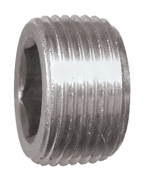 Fairview Steel Plug Sunk Hex;1/4MPT Item #: FVF-S1018-B | RogueFuel.ca