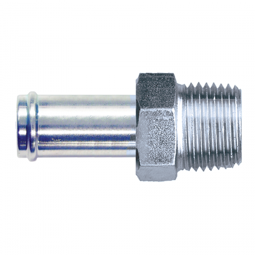 Fairview Steel Hose Insert;3/4x3/4MPT Item #: FVF-S1125-12E | RogueFuel.ca