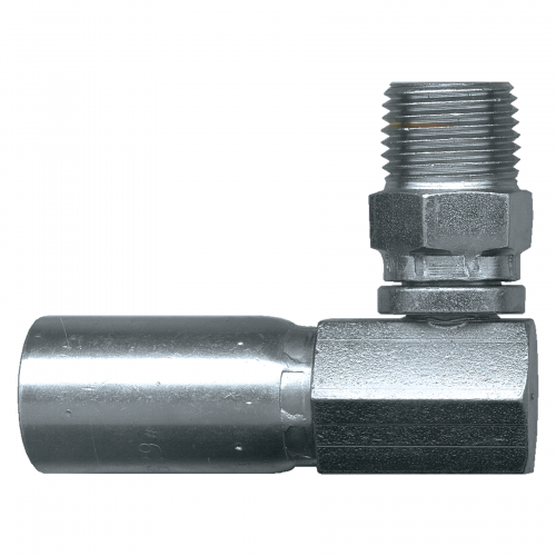 Fairview U Series Crimp End;90Elbow;1/2ID x1/2MPTSW Item #: FVF-SC616SW-8D | RogueFuel.ca