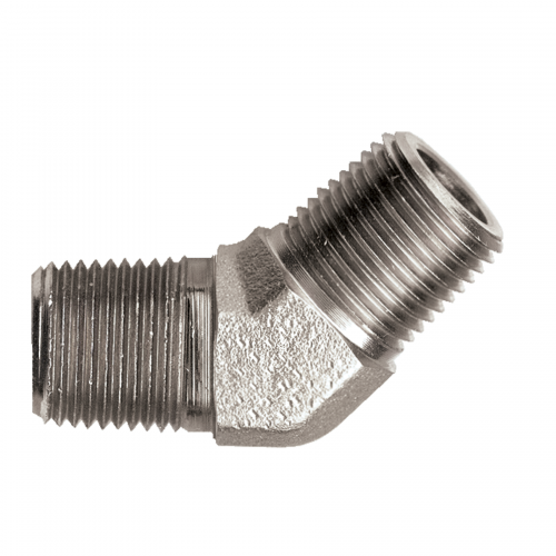 Fairview Steel 45Elbow;1MPT Item #: FVF-S1005M-H | RogueFuel.ca