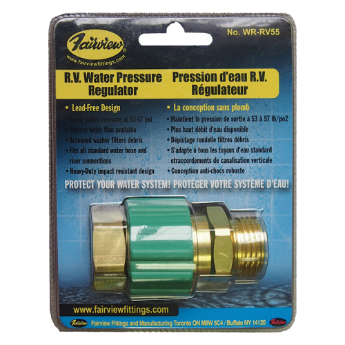 Fairview RV Water Pressure Regulator Item #: FVF-WR-RV55 | RogueFuel.ca
