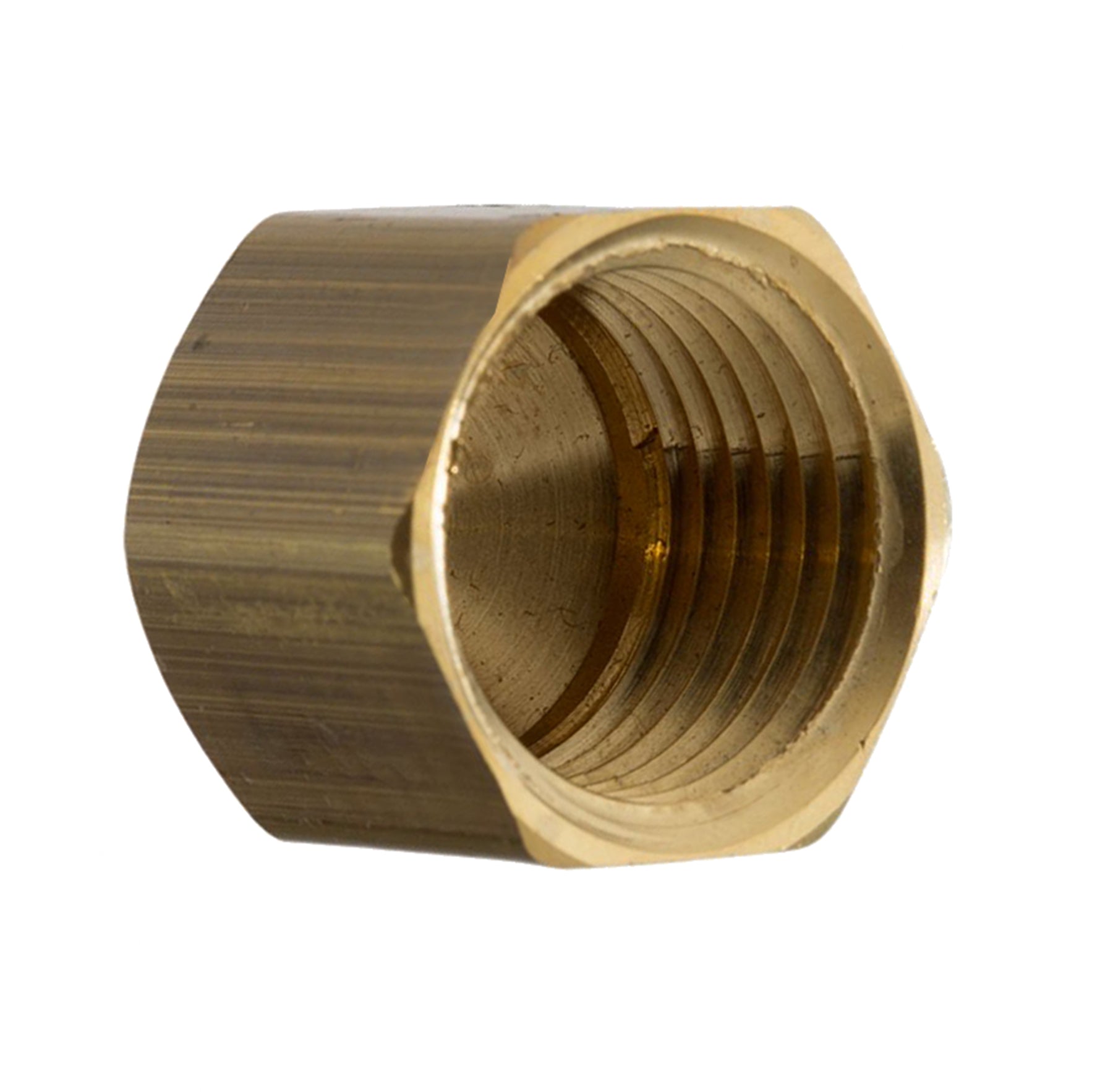 Fairview Brass Compression Cap Nut 3/8 Item #: FVF-61CAP-6 | RogueFuel.ca